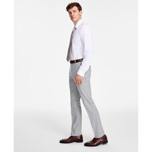 Tommy Hilfiger Men's Modern Fit Suit Dress Pants Grey Houndstooth 36 x 30 12794 - Picture 1 of 1